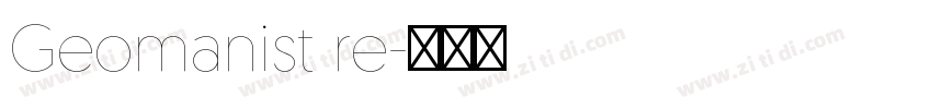 Geomanist re字体转换